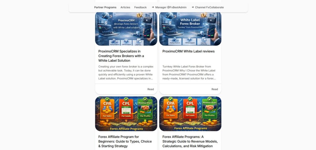 Forex affiliate website